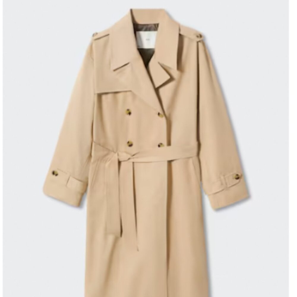 Mango Cotton classic trench coat
